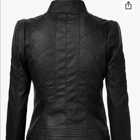 Locks & Love Black Leather Jacket - Picture 4 of 14